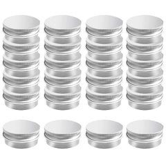 MYYZMY 20 pack aluminum tin jar with closed lid for portable, protected storage