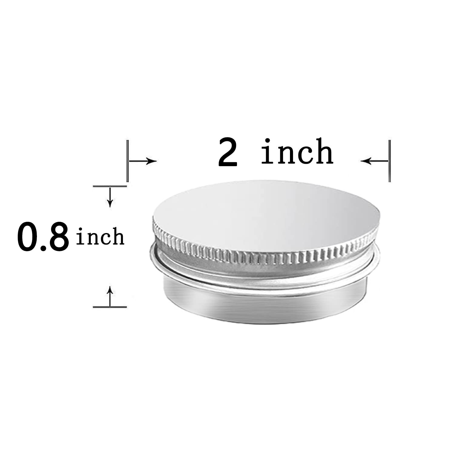 MYYZMY 20 pack aluminum tin jar with screw top for easy reuse and sealing