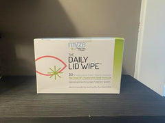 Myze Daily Lid Wipe individually wrapped wipes for on-the-go cleansing.