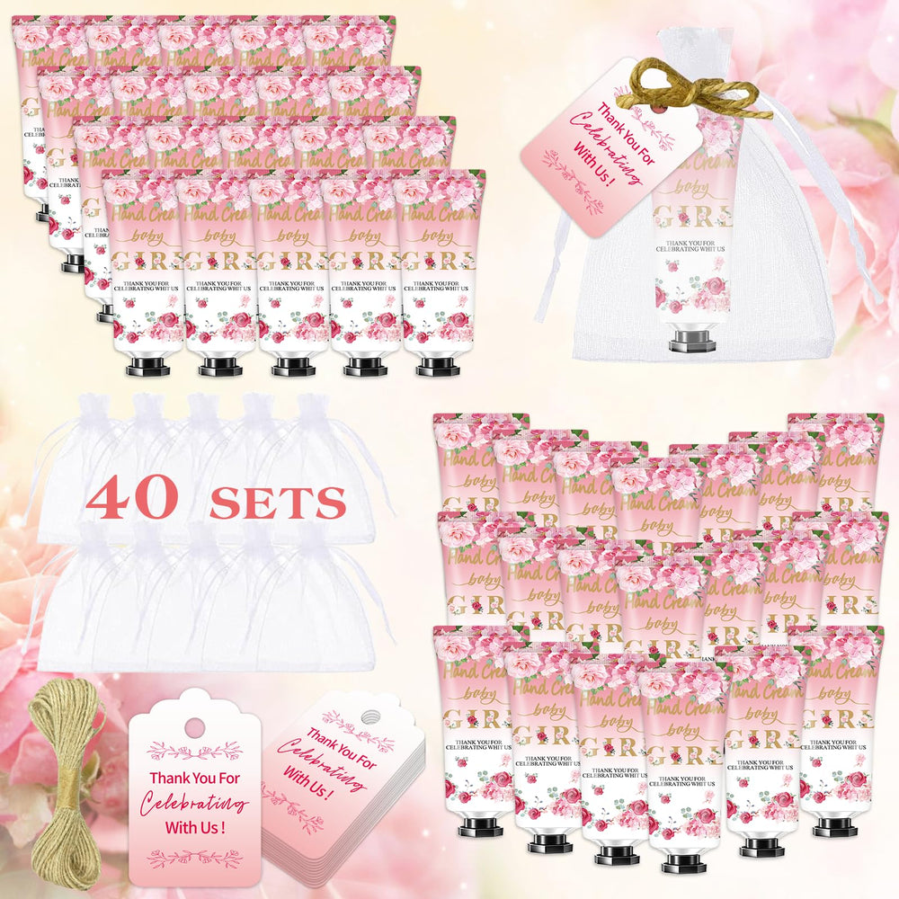 MZANK 40-pack baby shower hand cream set ideal party favors for guests and celebrations.
