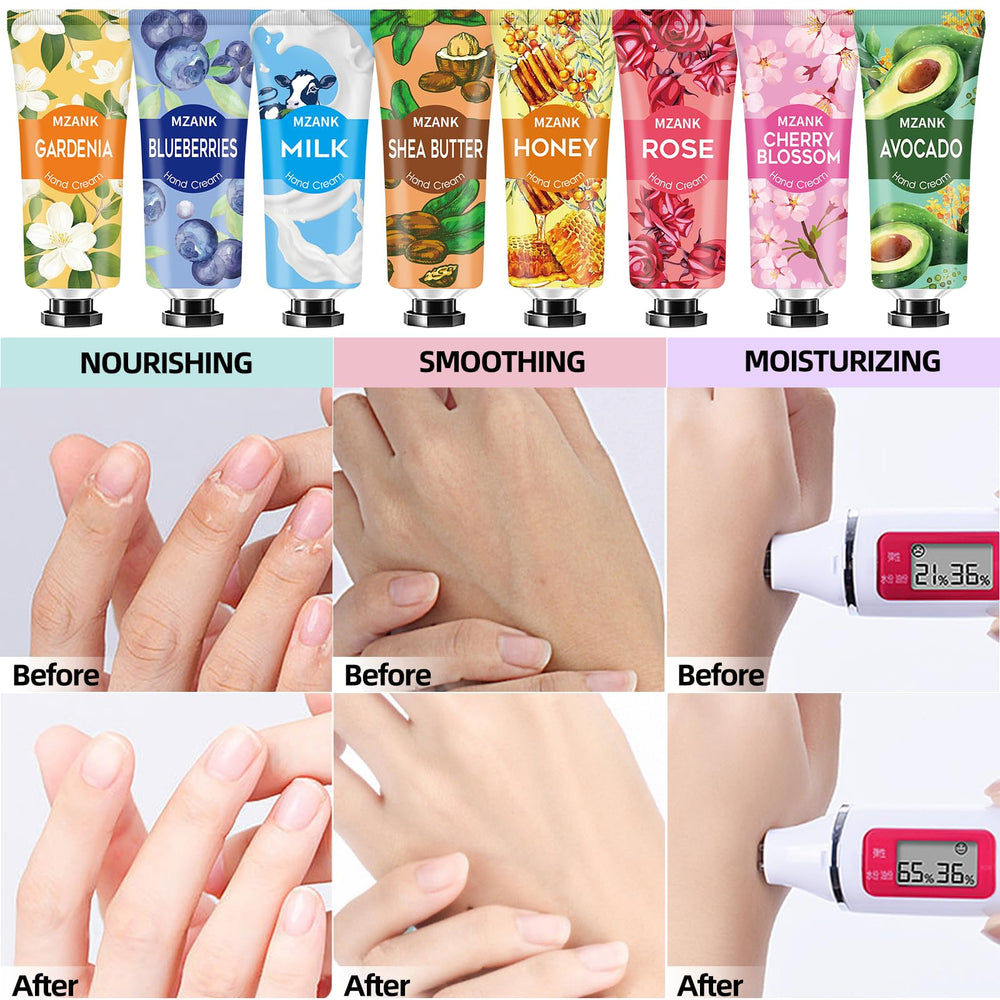 MZANK gift-ready hand cream set ideal for holidays and special occasions.