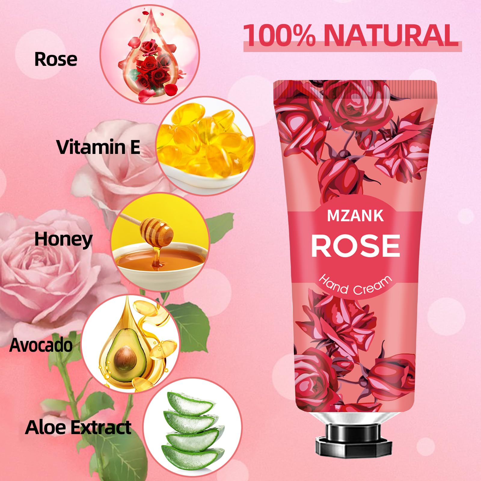 MZANK non-greasy fast-absorbing hand cream suitable for all-day use.