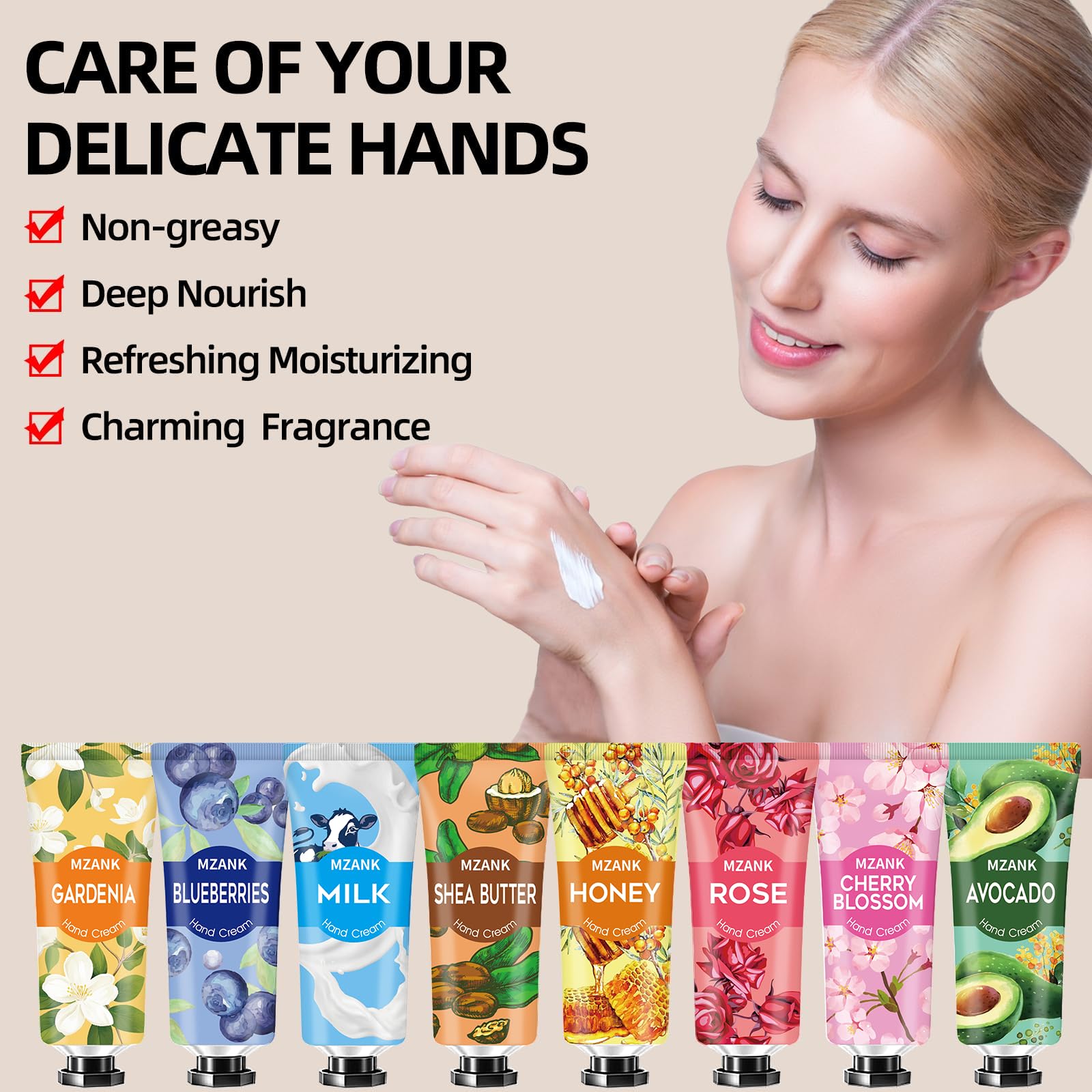 MZANK fragrance variety helps tailor scents to different moods and recipients.