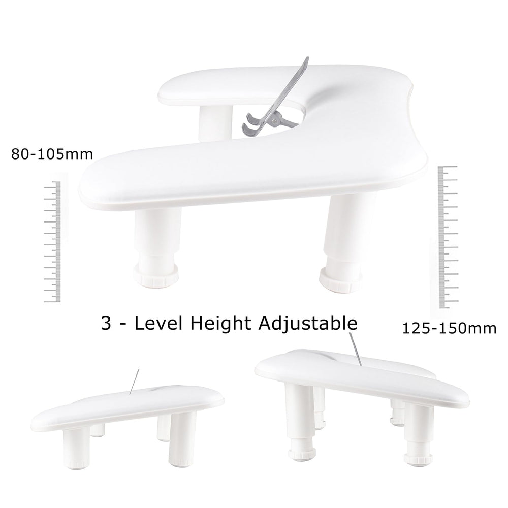 MZCMSL non-slip silicone pad keeps the arm rest secure on surfaces.