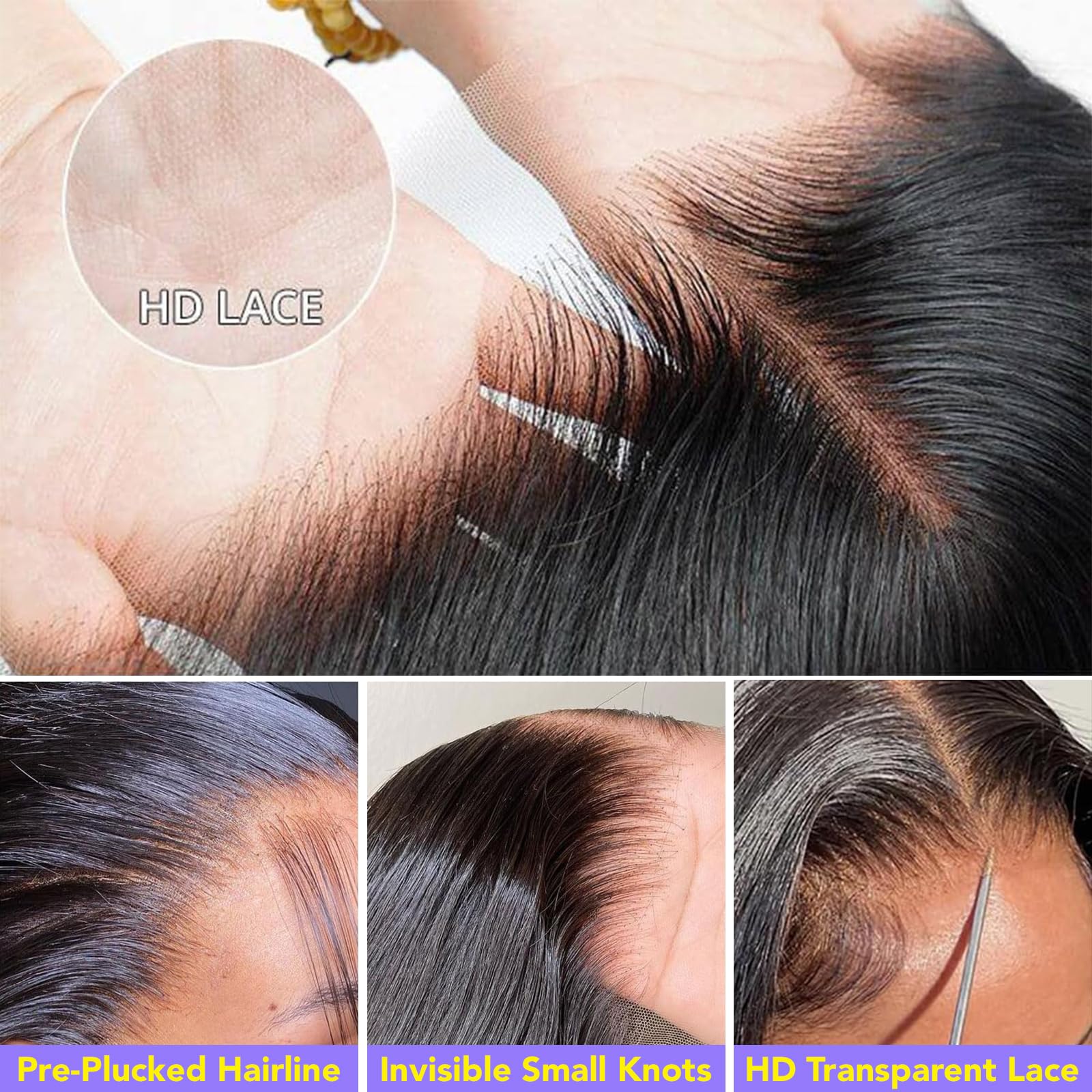Mziio natural-color straight human hair for effortless dyeing and styling