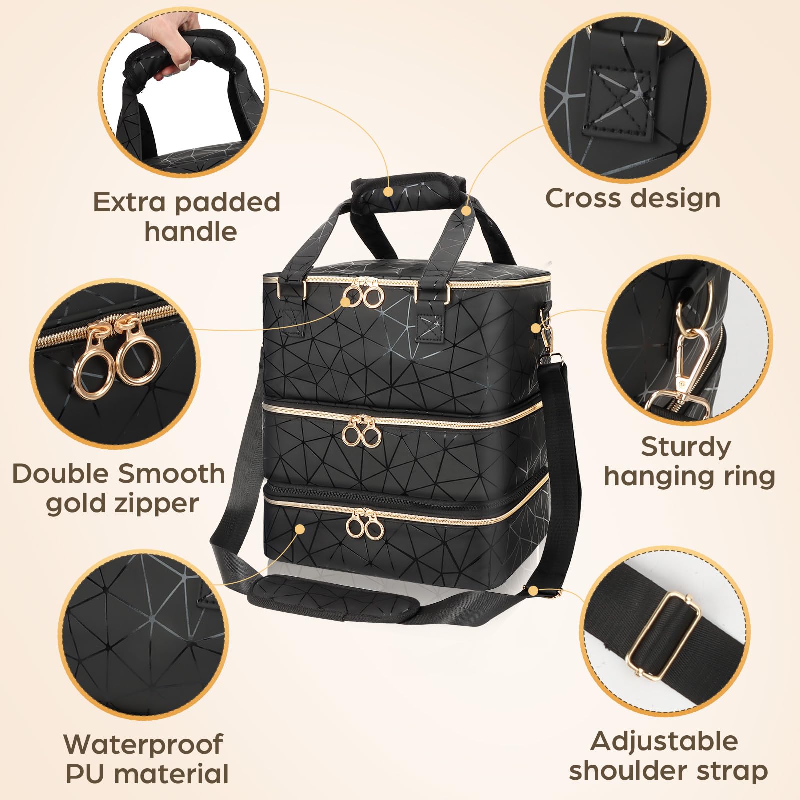 MZTXY adjustable shoulder strap enables comfortable carry during travel.