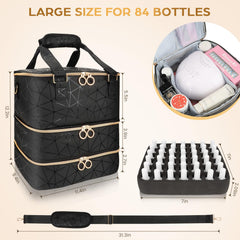 MZTXY interior pockets provide quick access to nail art tools.