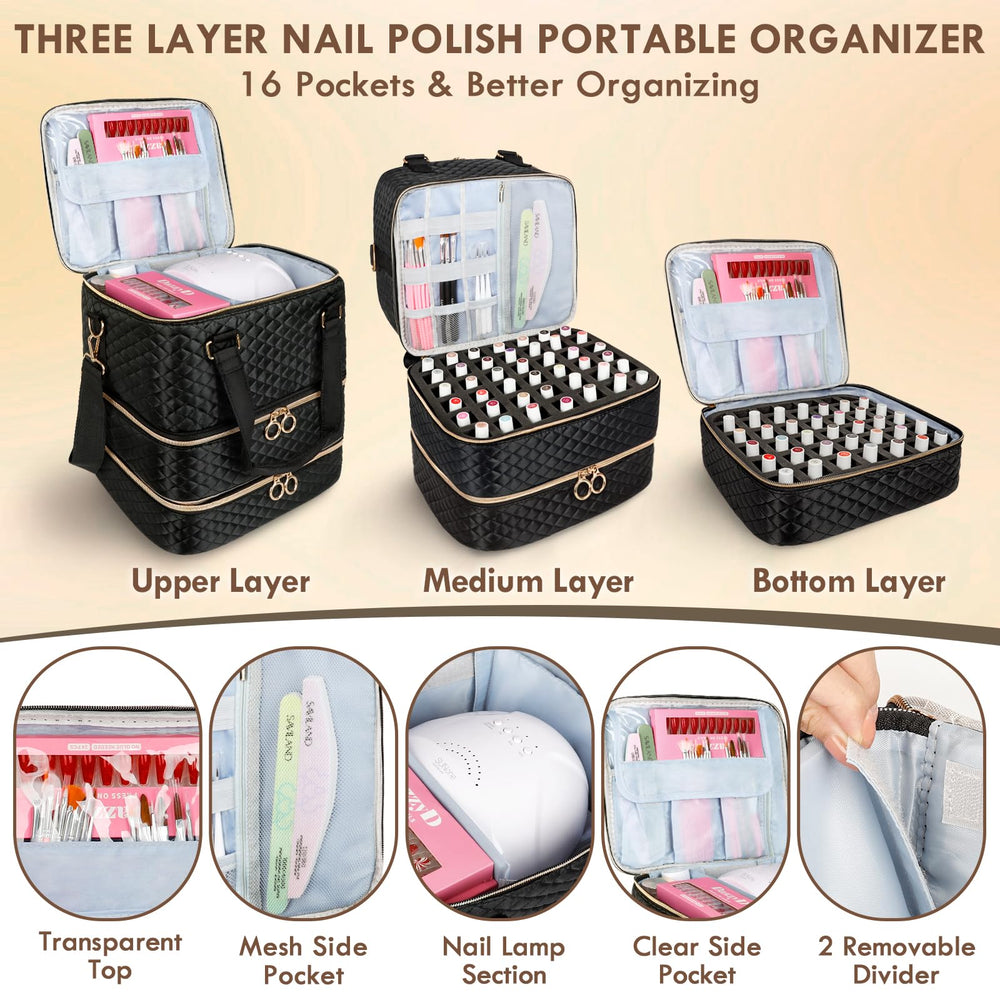 MZTXY removable layer image shows flexible layout for nail lamp storage