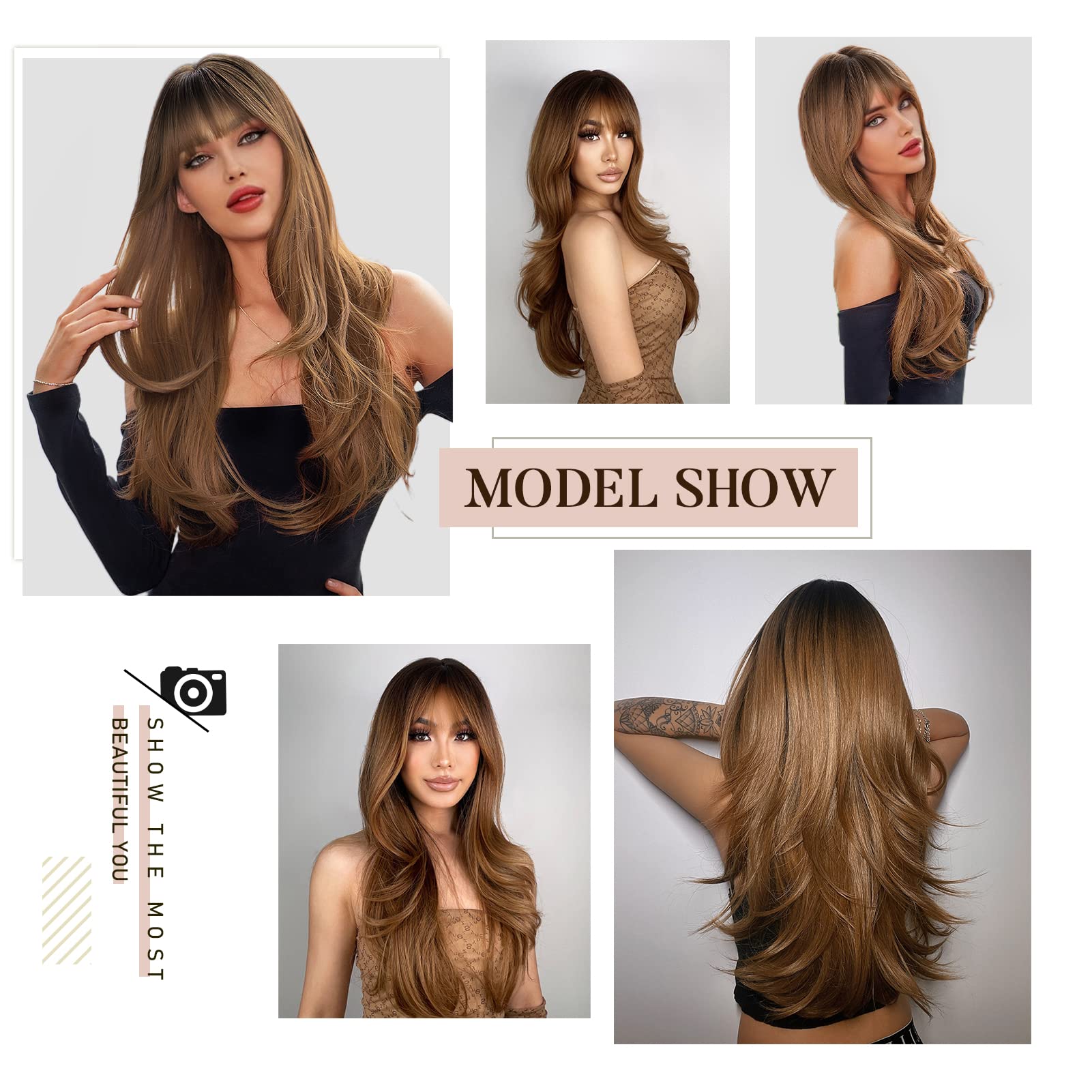 N NAYASA wig worn at event, ideal for concerts or parties