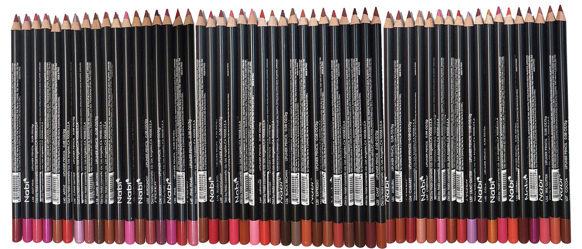 NABI lip liner pencils set packaging for on-the-go lip definition.