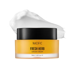 NACIFIC Fresh Herb Origin Cream closeup shows rich hydration-ready texture