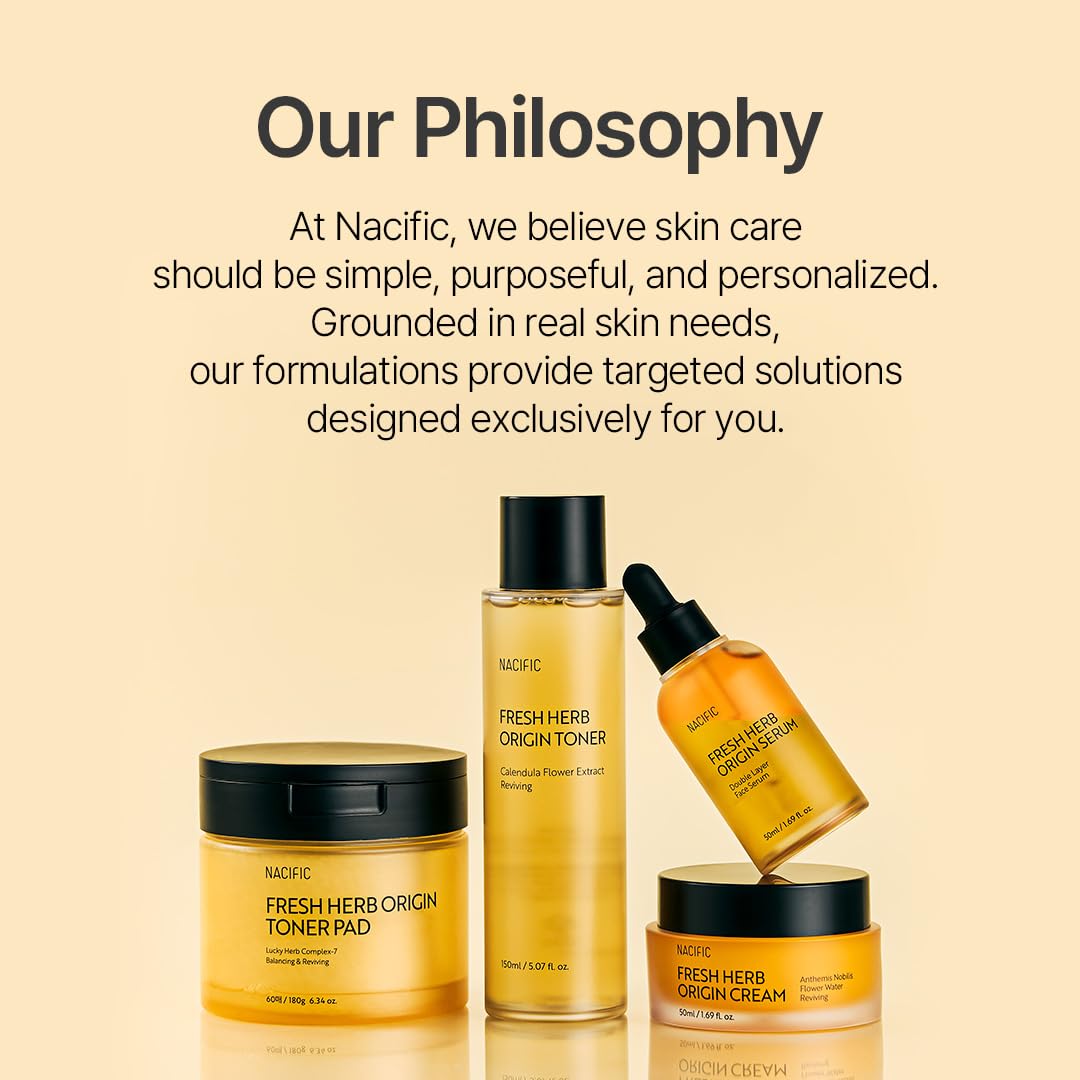 NACIFIC Fresh Herb Origin herbal extracts focus reflects botanical care