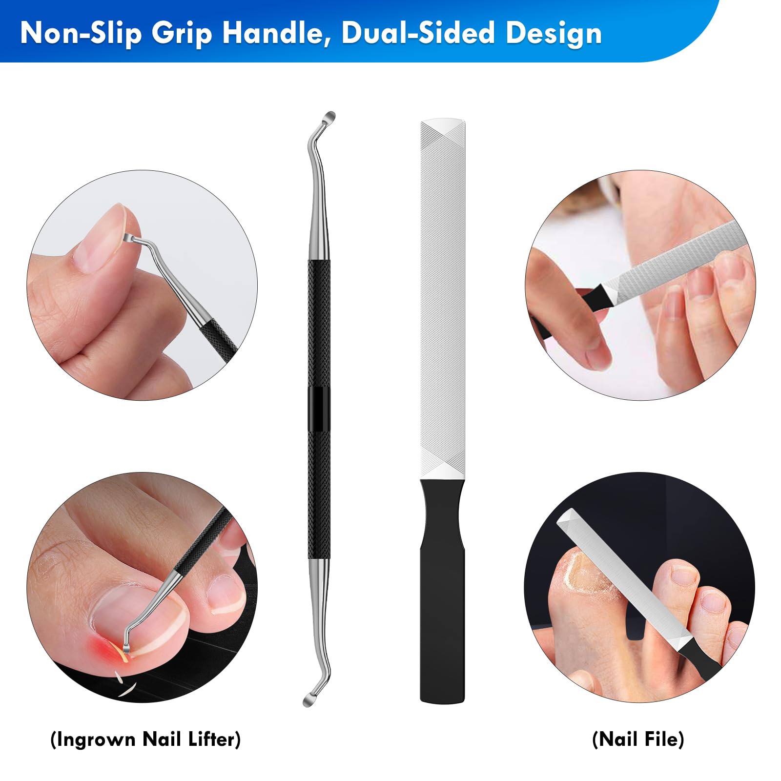 Nadadora ingrown toenail lifter tool facilitates gentle lift during pedicures