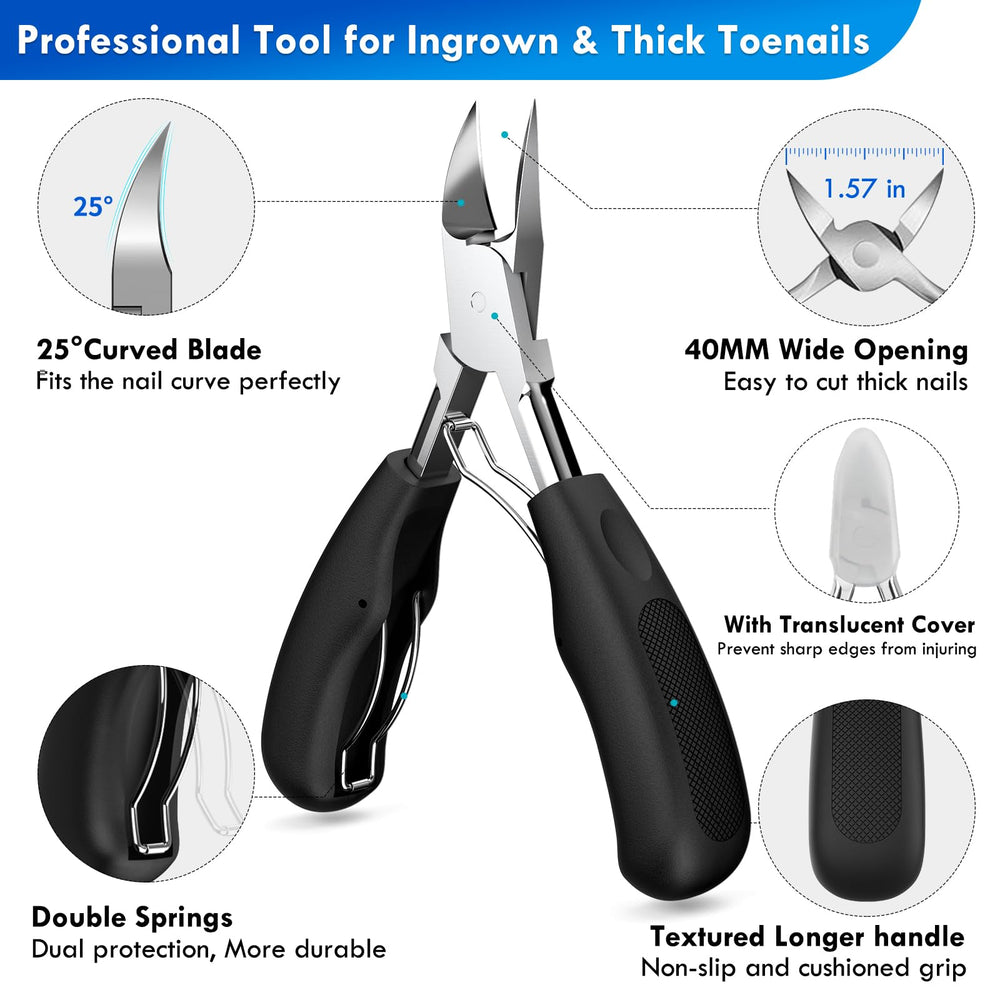 Nadadora wide-opening straight nail clipper for thick nails