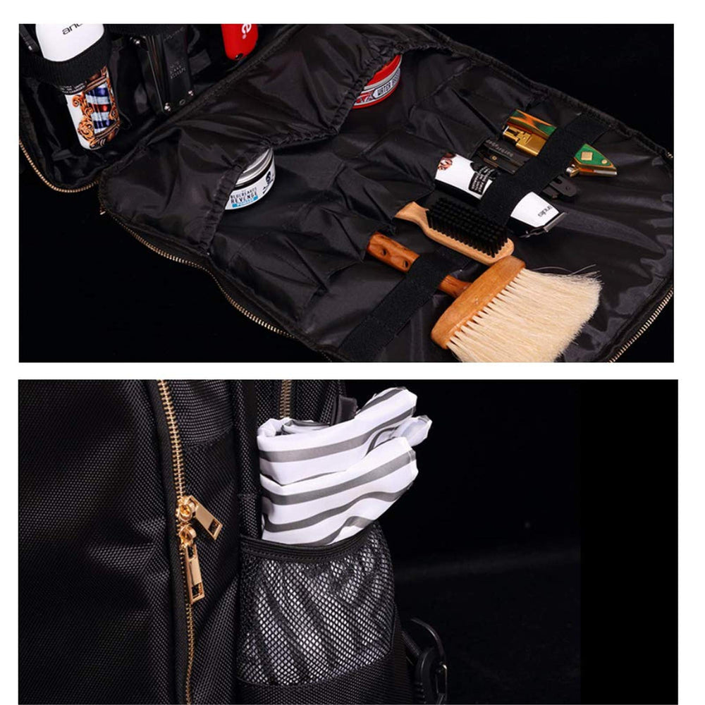 NADAENMF barber supplies backpack neatly stores items for professional organization