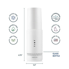 NAELI mineral sunscreen zinc oxide close-up highlights non-nano formula for UVA/UVB protection.