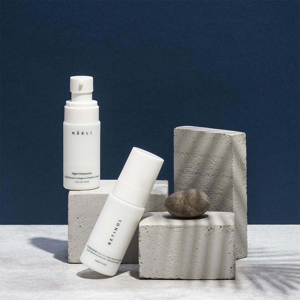 NAELI night-cream texture swirl illustrates smooth absorption for a soft look.