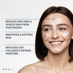 NAELI peptide and hyaluronic acid cream close-up highlights anti-aging and hydration benefits