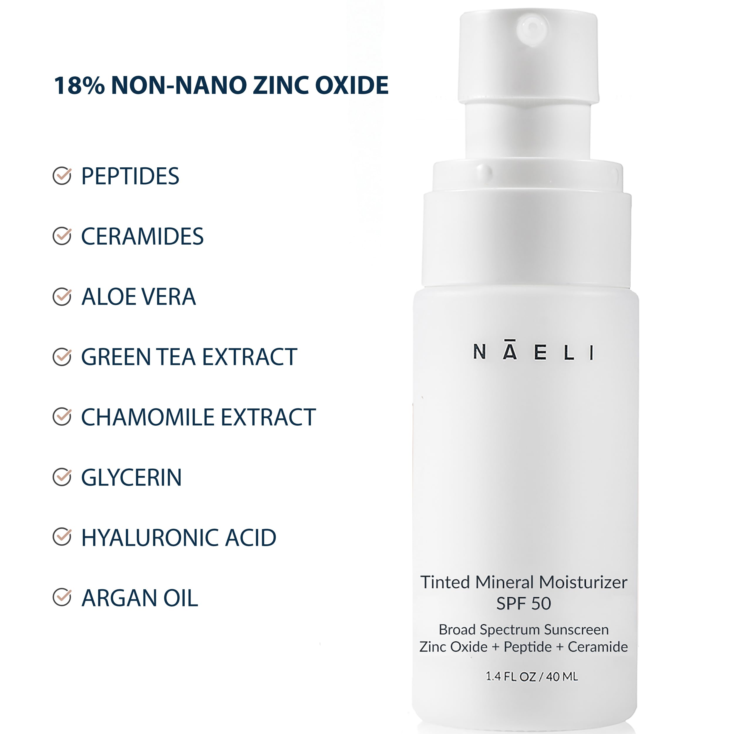 NAELI universal tint swatch on forearm demonstrates buildable coverage.