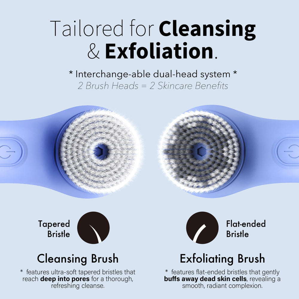 Three speeds with auto-timer on NågraCoola facial brush for customized routines.