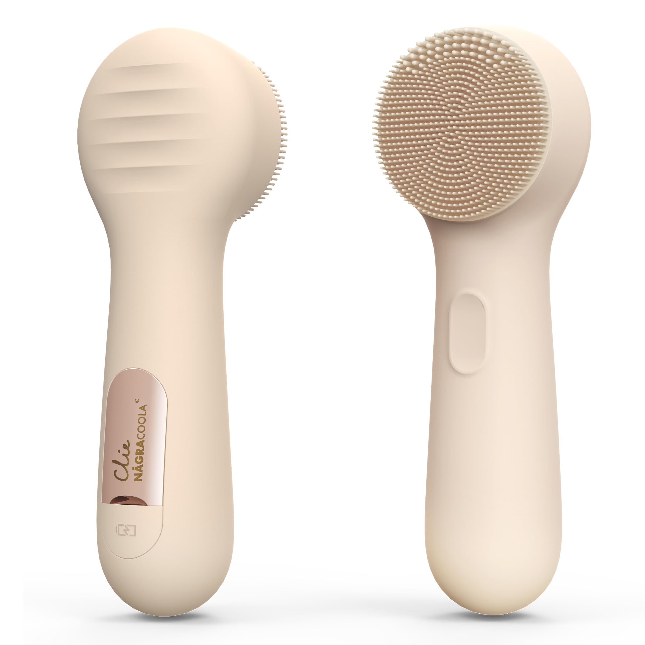 NågaCoola CLIE 2.0 front view showing slim handle for daily cleansing