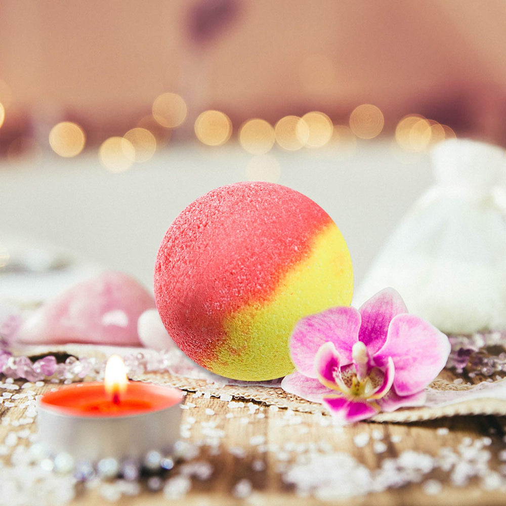Nagaliving Ocean Pearl bath bomb with mint evokes fresh ocean breeze.