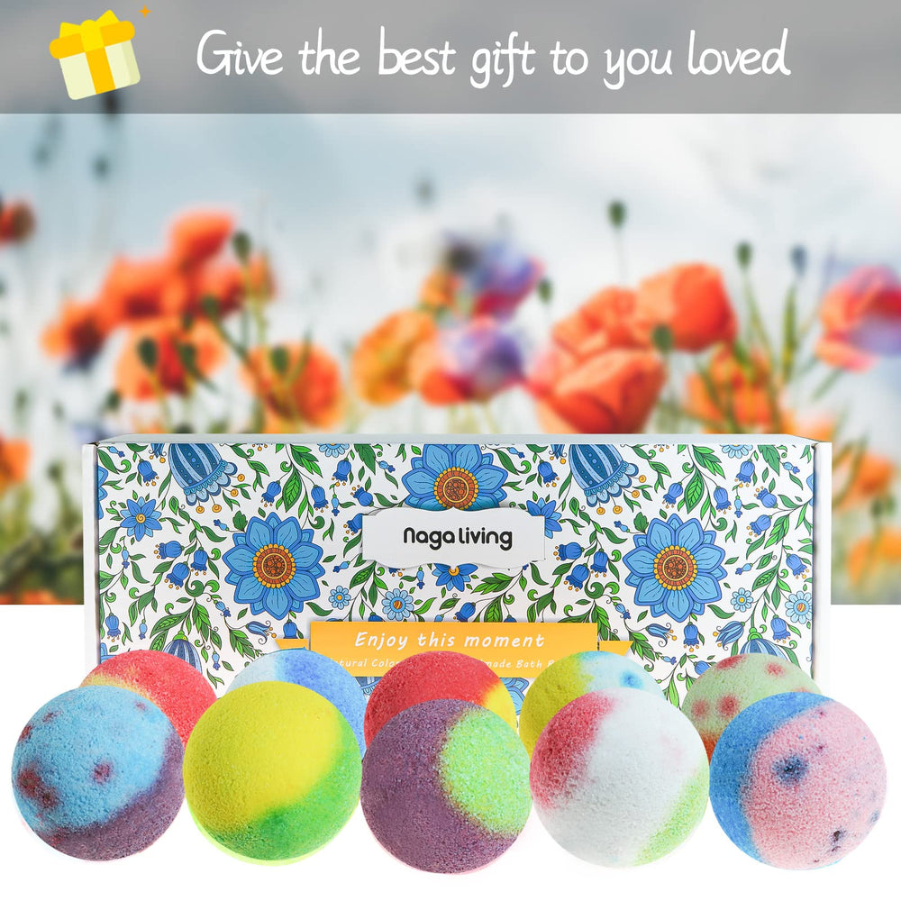 Nagaliving Sunset Light bath bomb with lemon rose notes.