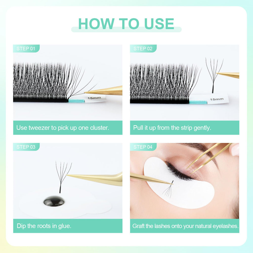 NAGARAKU Beginner-friendly lashes for easy use and quick fan formation