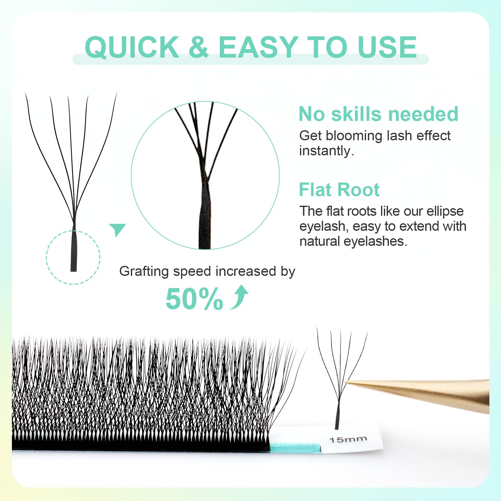 NAGARAKU Foil-picking transfer images indicate residue-free application for clean lashes