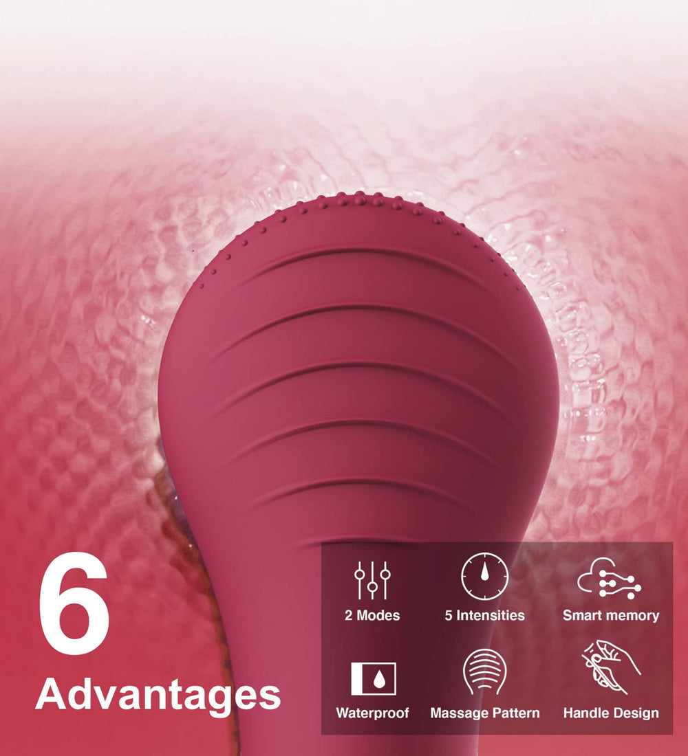 NågraCoola Face Scrubber rechargeable-stand highlights wireless charging convenience