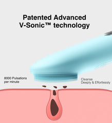 NågaCoola brush reverse side massage feature for better product absorption