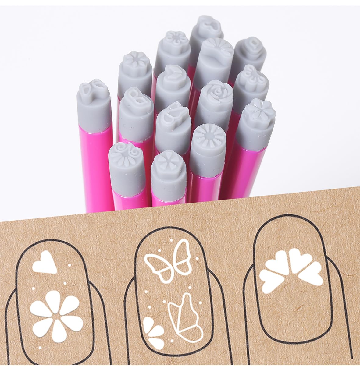 Nail-art-stamp-pen-set-diy-kit: All-in-one kit for creative nail art at home.