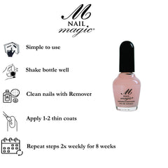 Nail Magic nails strength close-up highlights hardened natural nails
