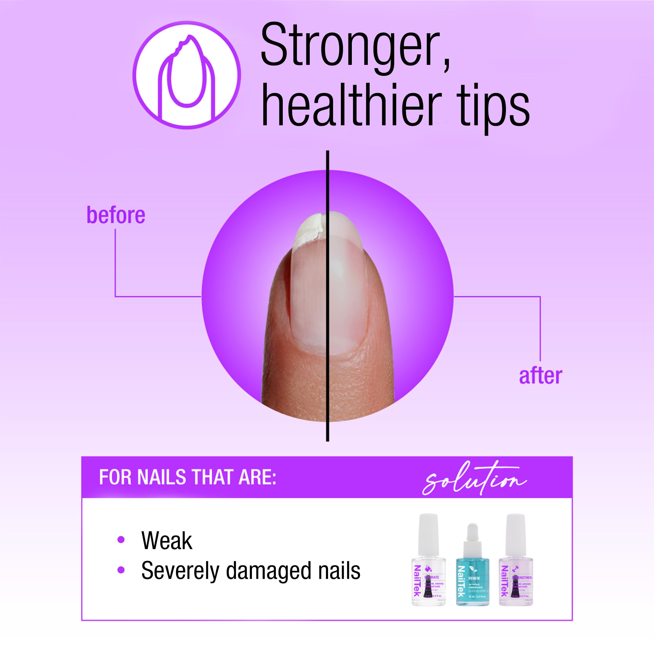 Nail Tek Formula 4 Xtra brush in action demonstrates hydration and flexibility benefits.