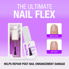 Nail Tek Formula 4 Xtra nails on hand after application show smoother appearance.