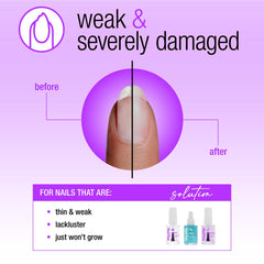 Nail Tek Rescue Strengthen bottle with proteins and minerals for nail resilience