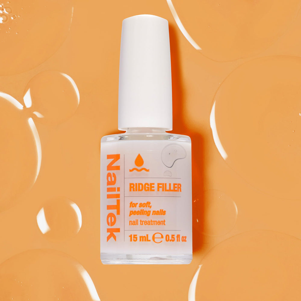 Acabado brillante natural con Nail Tek Ridge Filler Formula 2