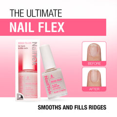 Nail Tek Ridge Filler Formula 3 closeup texture reveals micro fibers filling ridges for evenness