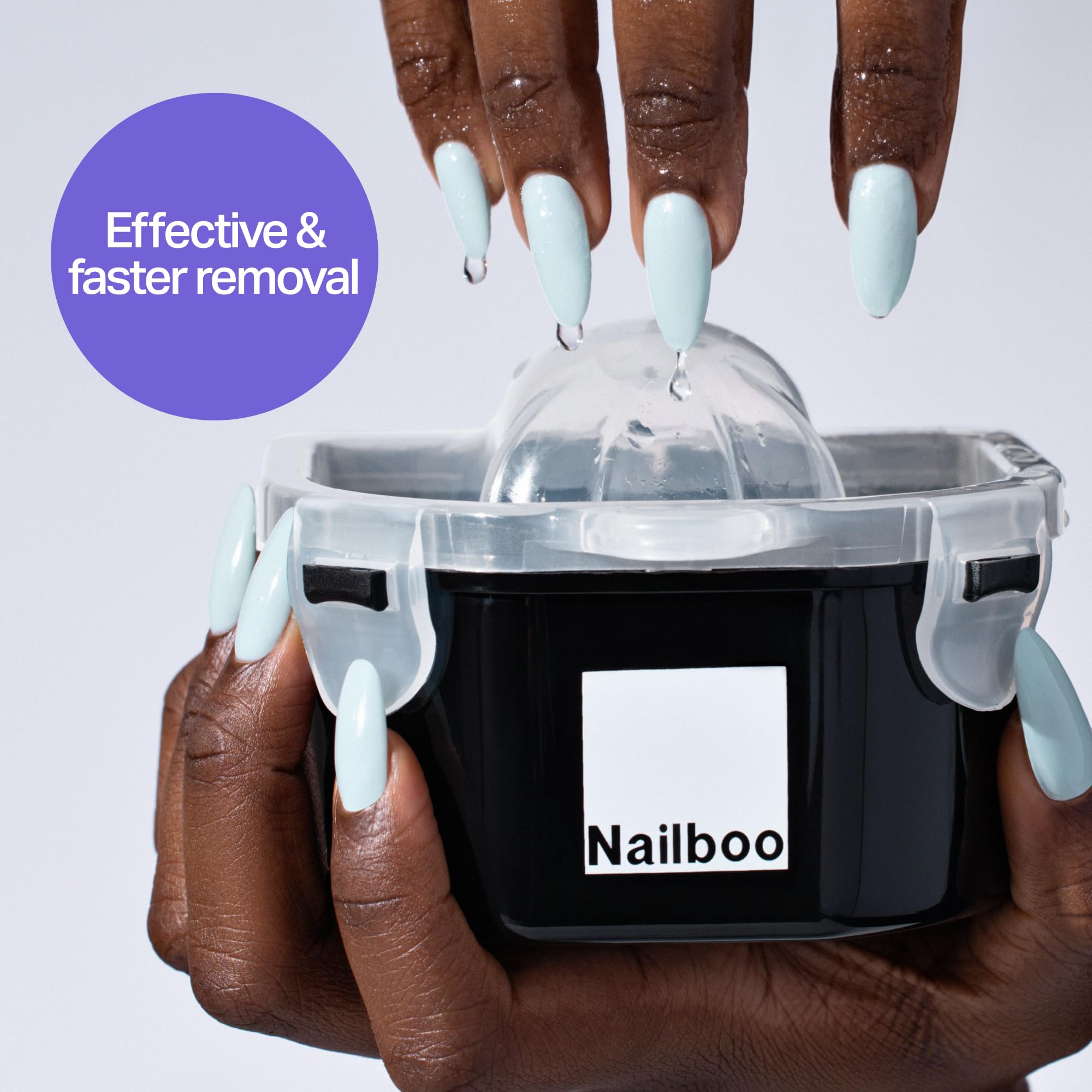 Nailboo 100% acetone at-home prep supports salon-grade removal