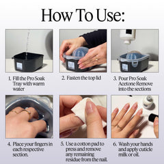 Nailboo acetone soak bowl setup demonstrates controlled removal