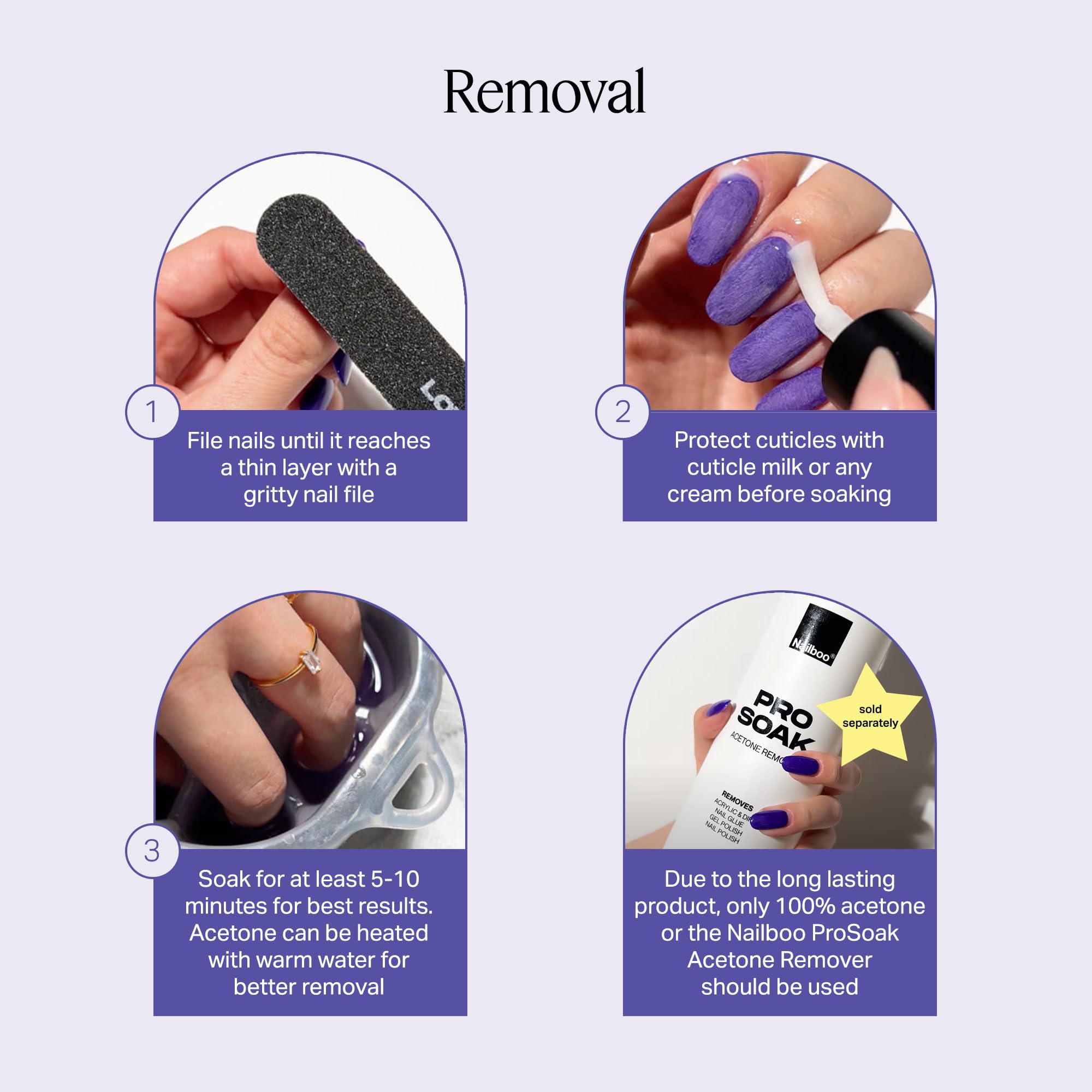 Nailboo cuticle pusher prepping nails for best dip results