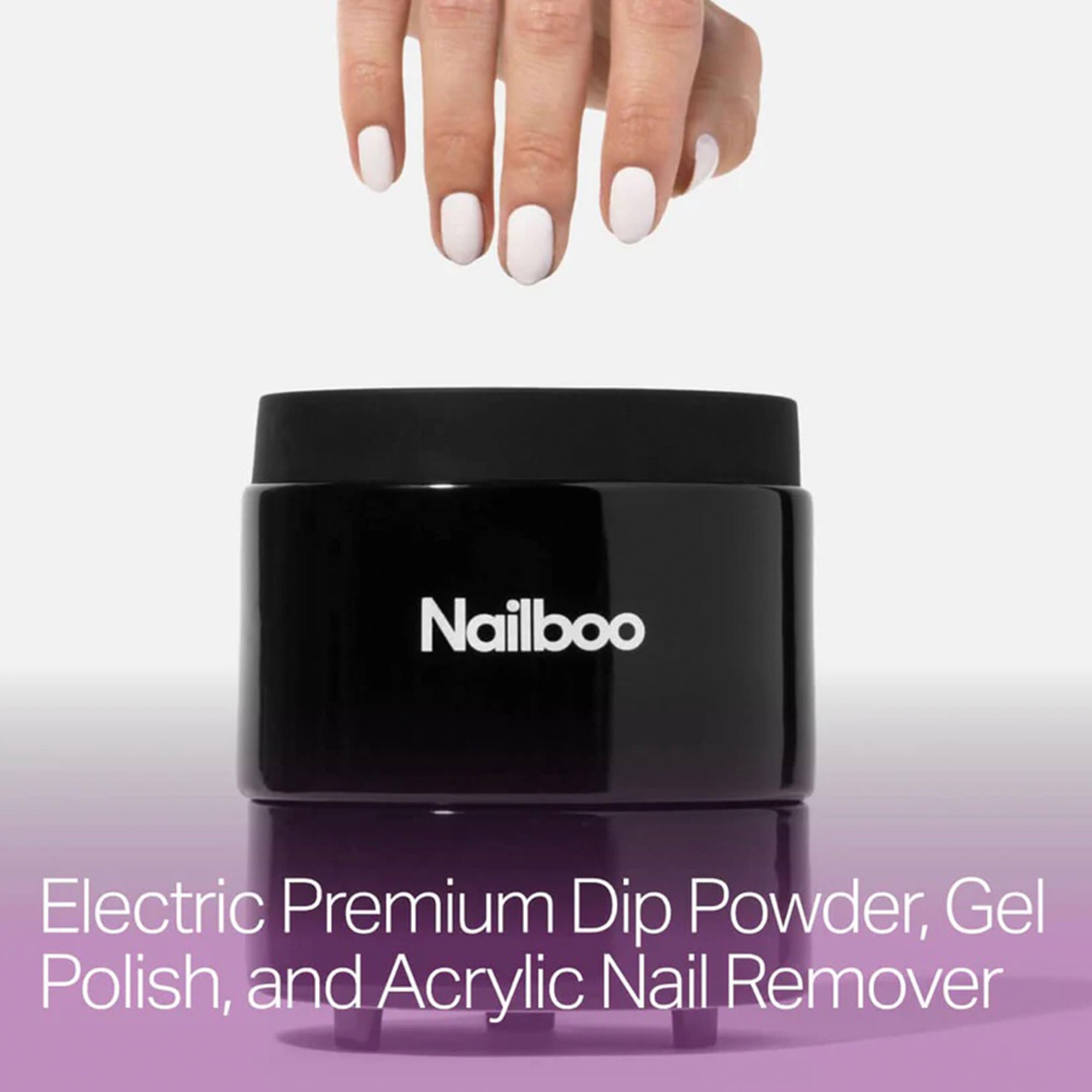 Nailboo heated soak bowl warming acetone for faster soak-off