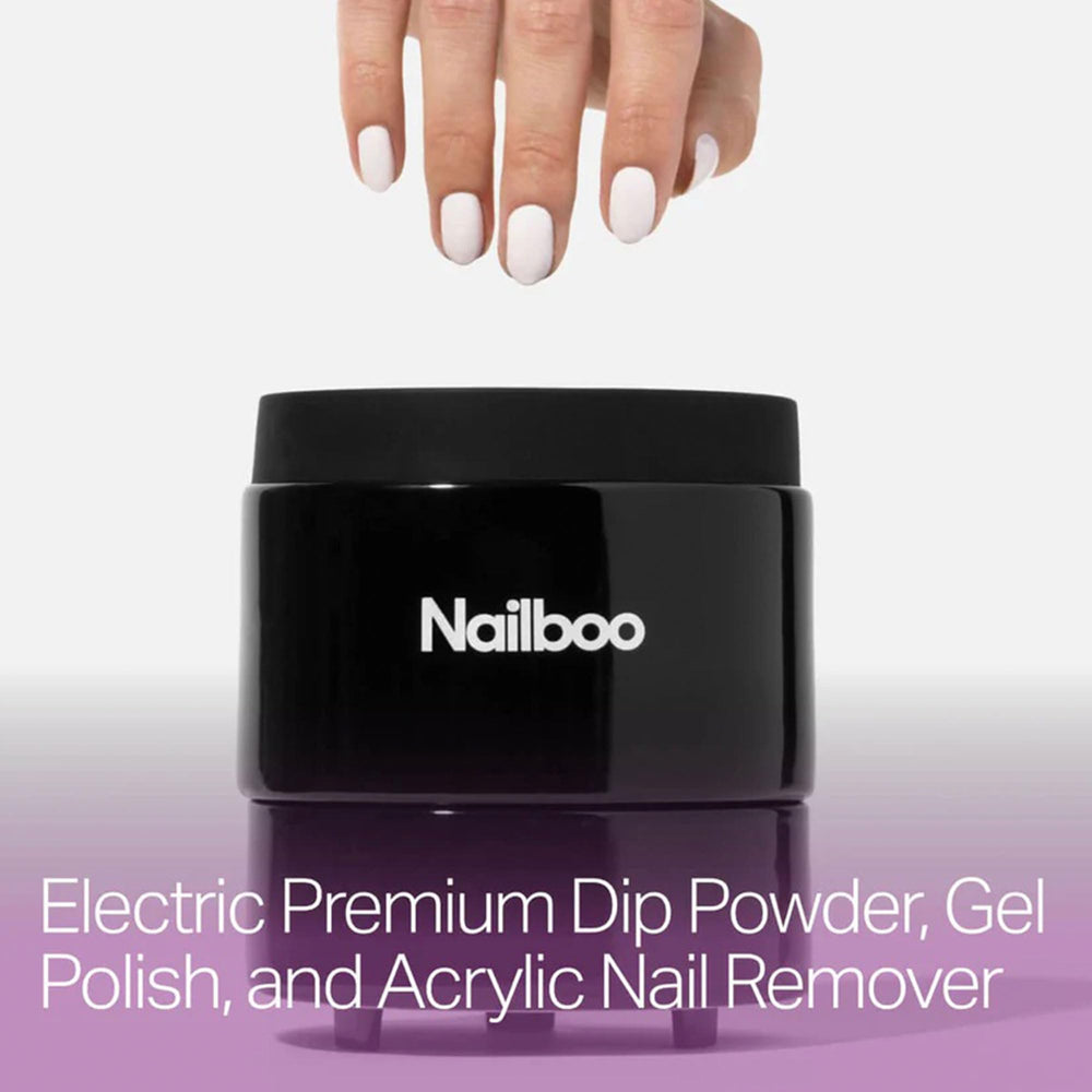 Nailboo heated soak bowl warming acetone for faster soak-off