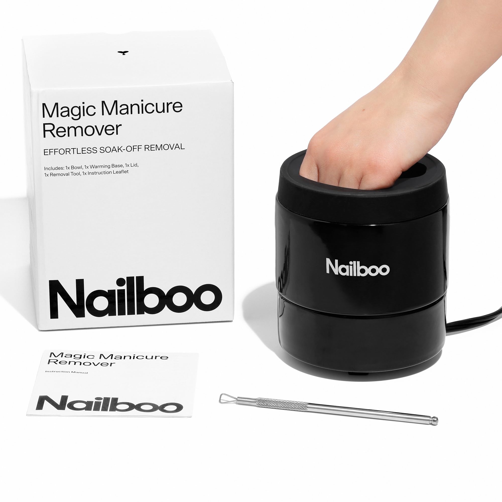 Nailboo press-on removal without foil or pads