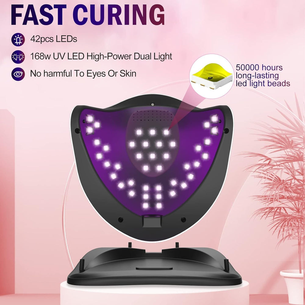 NAILGIRLS UV LED Nail Lamp LCD display indicates timer options for precise curing