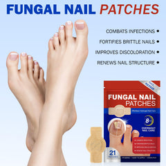 Nail Patches overnight-application shows easy night routine for nails