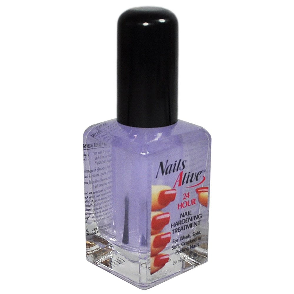 Nails Alive Nail Hardener bottle strengthens brittle nails for durable wear