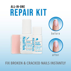 Nail Tek Nail Repair nail-buffer preps nails for coating with improved adhesion