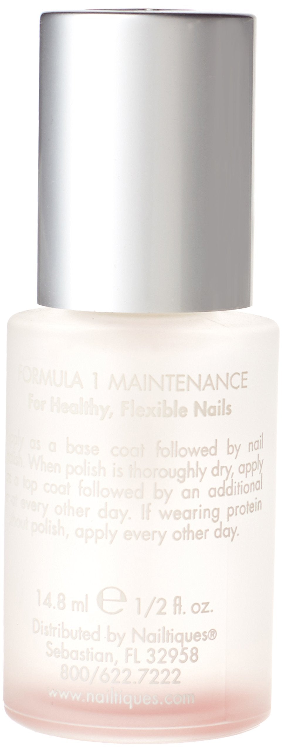 Close-up of Nailtiques Formula 1 Protein application on nails for cuticle care.