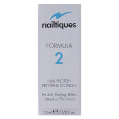 Nailtiques Formula 2 nails after treatment appear smoother with reduced peeling.